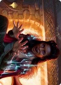 Birgi, God of Storytelling Art Card (Gold-Stamped Signature) [Kaldheim: Art Series] | Gaming Infinity