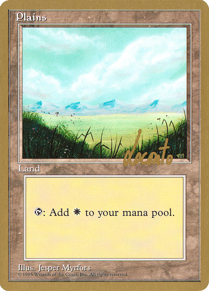 Plains (ml366) (Michael Loconto) [Pro Tour Collector Set] | Gaming Infinity