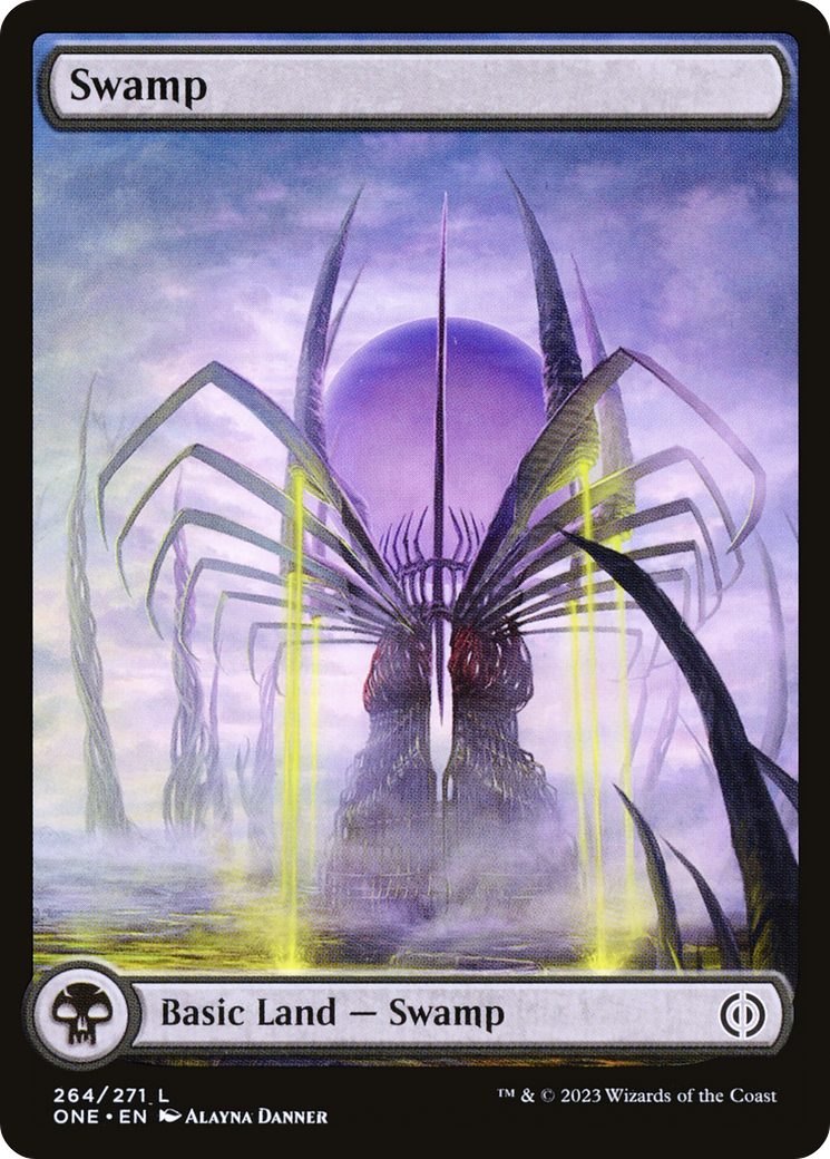 Swamp (264) (Full-Art) [Phyrexia: All Will Be One] | Gaming Infinity