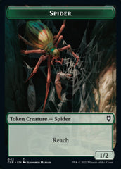 Spider // Human Double-sided Token [Commander Legends: Battle for Baldur's Gate Tokens] | Gaming Infinity