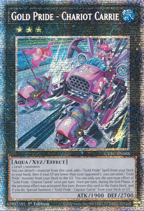 Gold Pride - Chariot Carrie [CYAC-EN088] Starlight Rare | Gaming Infinity