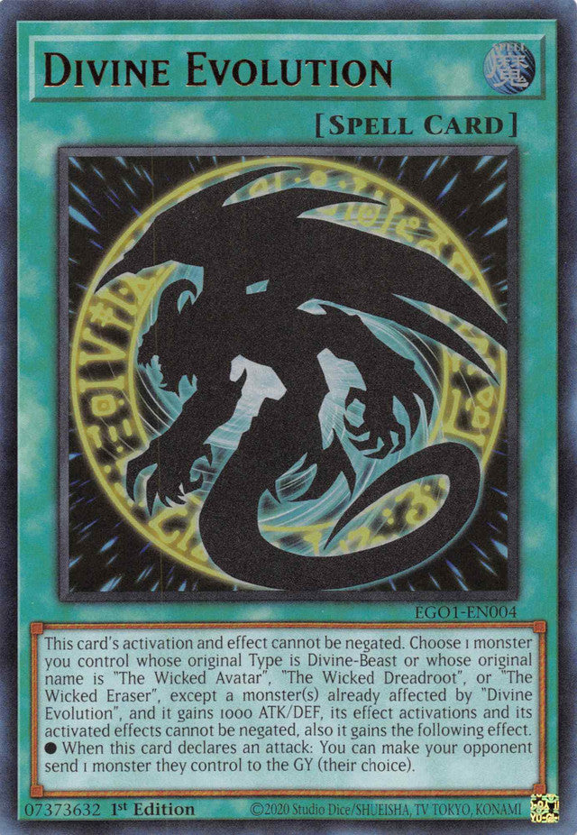 Divine Evolution [EGO1-EN004] Ultra Rare | Gaming Infinity