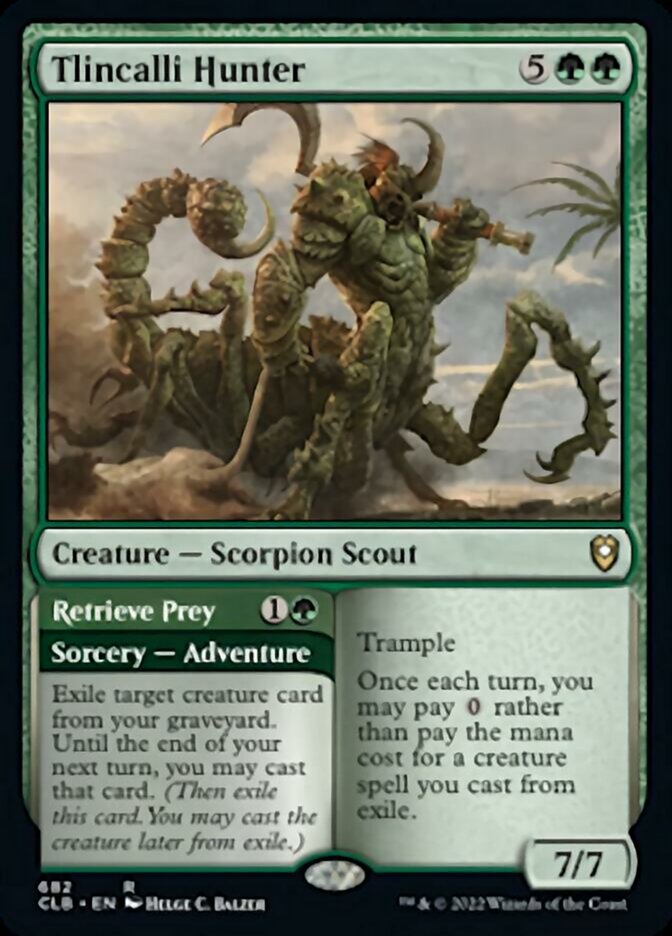 Tlincalli Hunter // Retrieve Prey [Commander Legends: Battle for Baldur's Gate] | Gaming Infinity
