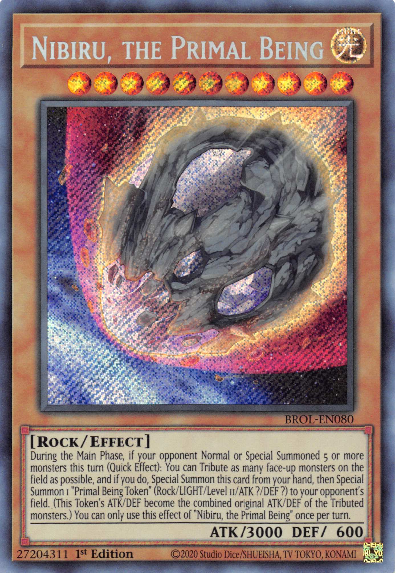 Nibiru, the Primal Being [BROL-EN080] Secret Rare | Gaming Infinity