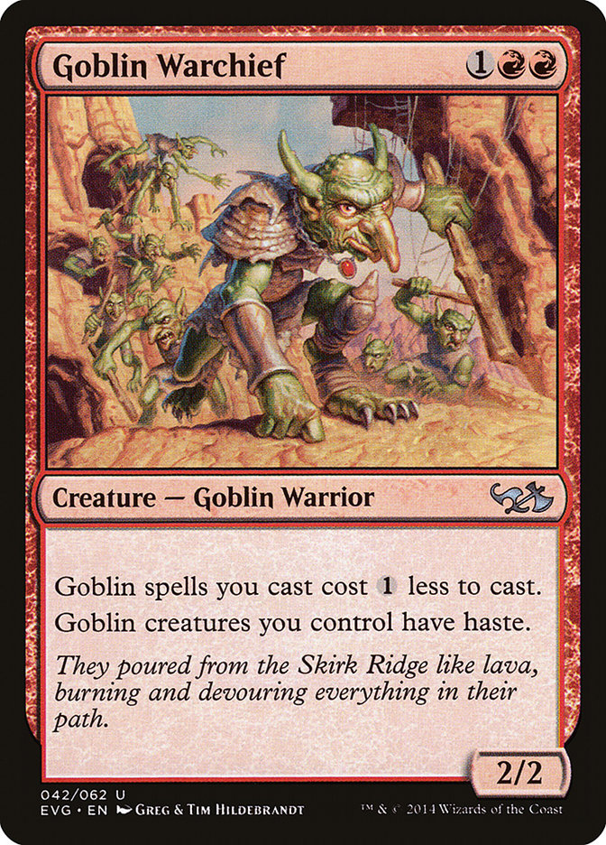 Goblin Warchief (Elves vs. Goblins) [Duel Decks Anthology] | Gaming Infinity