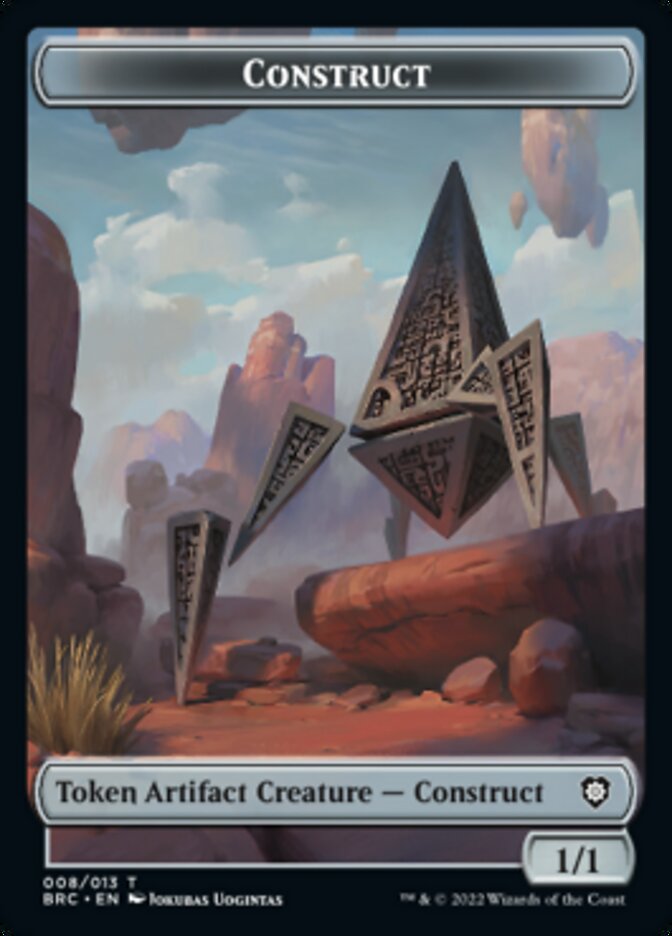 Construct (008) // Phyrexian Myr Double-Sided Token [The Brothers' War Commander Tokens] | Gaming Infinity