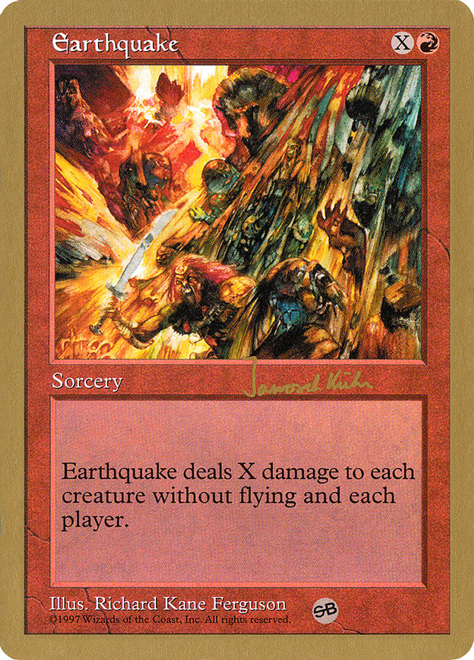 Earthquake (Janosch Kuhn) (SB) [World Championship Decks 1997] | Gaming Infinity