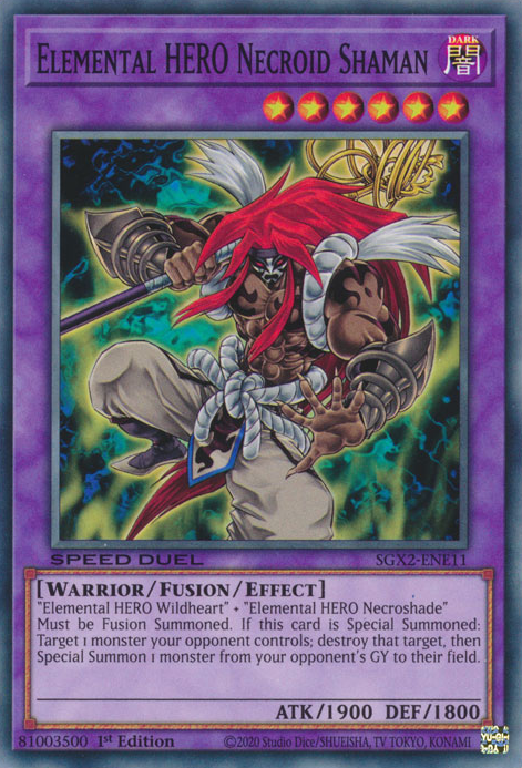 Elemental HERO Necroid Shaman [SGX2-ENE11] Common | Gaming Infinity