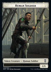 Eldrazi // Human Soldier Double-sided Token [Streets of New Capenna Commander Tokens] | Gaming Infinity