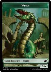 Saproling // Wurm Double-Sided Token [Ravnica Remastered Tokens] | Gaming Infinity