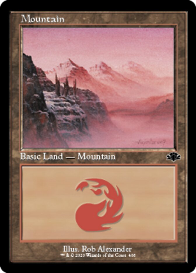 Mountain (408) (Retro) [Dominaria Remastered] | Gaming Infinity