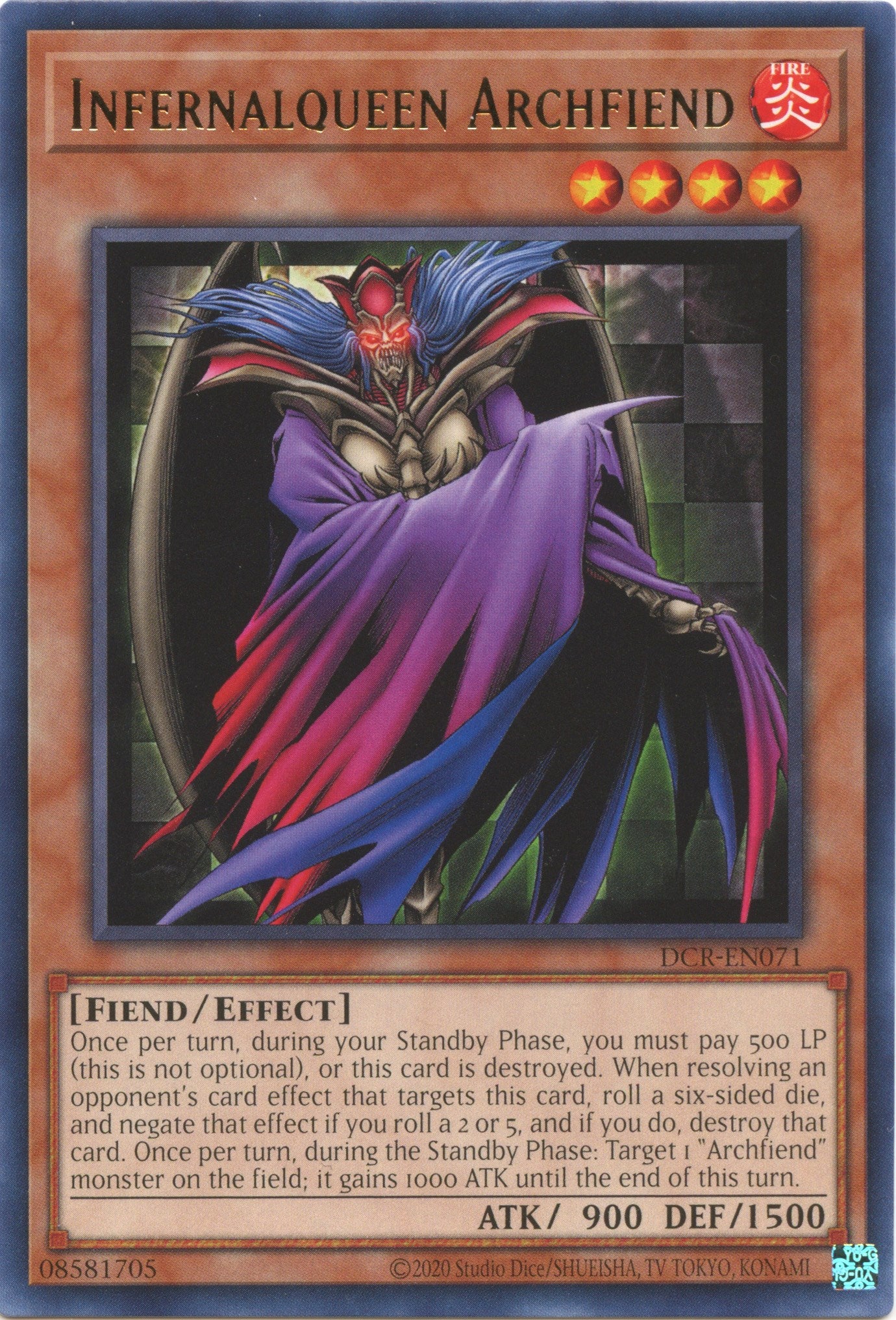Infernalqueen Archfiend (25th Anniversary) [DCR-EN071] Rare | Gaming Infinity
