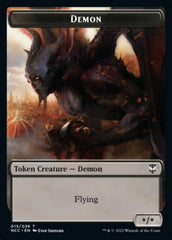 Demon // Copy Double-sided Token [Streets of New Capenna Commander Tokens] | Gaming Infinity