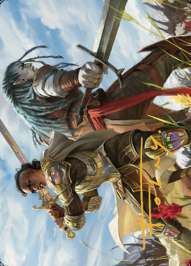 Join Forces Art Card (Gold-Stamped Signature) [Dominaria United Art Series] | Gaming Infinity