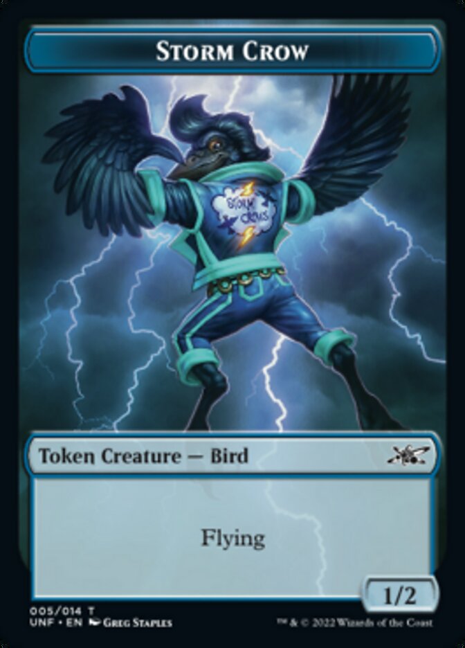 Storm Crow Token [Unfinity Tokens] | Gaming Infinity