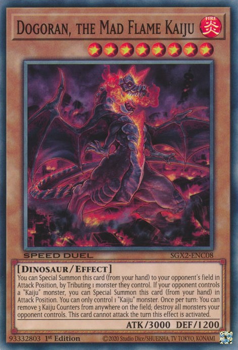 Dogoran, the Mad Flame Kaiju [SGX2-ENC08] Secret Rare | Gaming Infinity