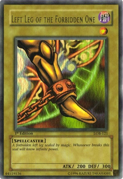 Left Leg of the Forbidden One [LOB-121] Ultra Rare | Gaming Infinity