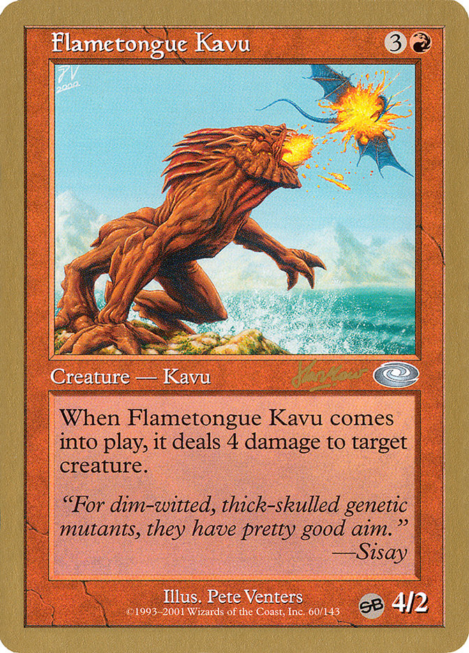 Flametongue Kavu (Sim Han How) (SB) [World Championship Decks 2002] | Gaming Infinity