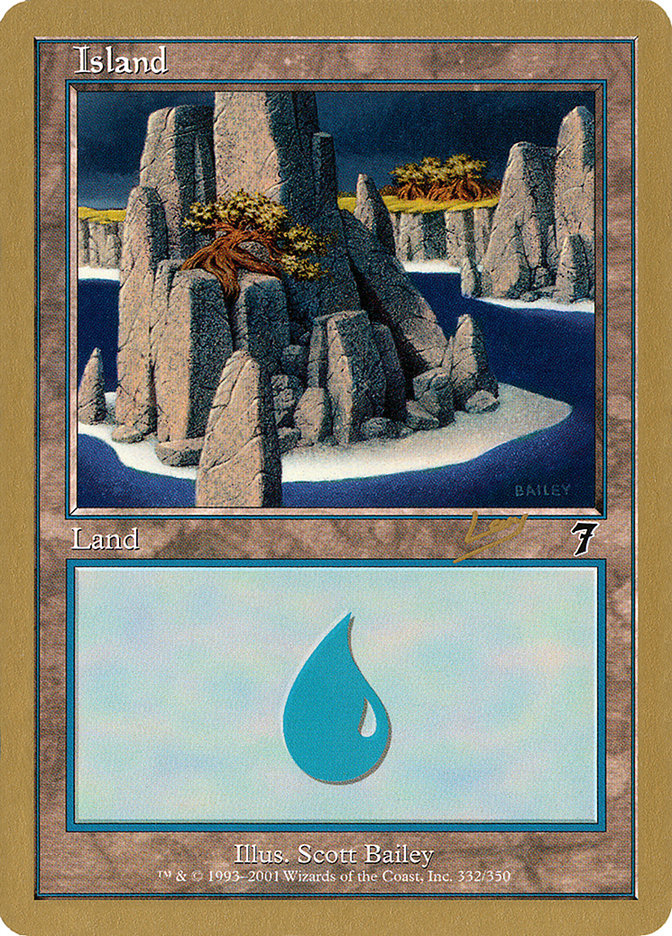 Island (rl332) (Raphael Levy) [World Championship Decks 2002] | Gaming Infinity