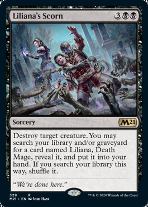 Liliana's Scorn [Core Set 2021] | Gaming Infinity