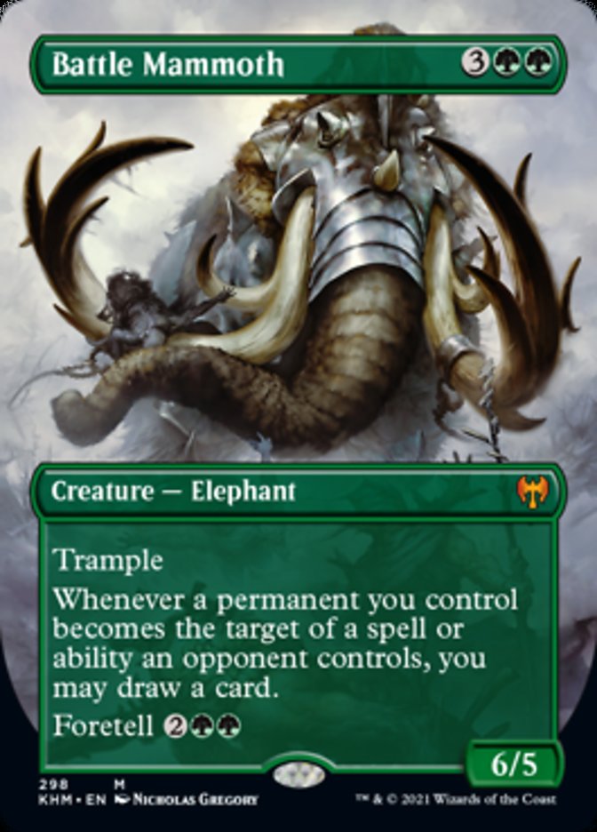 Battle Mammoth (Borderless Alternate Art) [Kaldheim] | Gaming Infinity