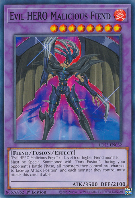 Evil HERO Malicious Fiend [LDS3-EN032] Common | Gaming Infinity