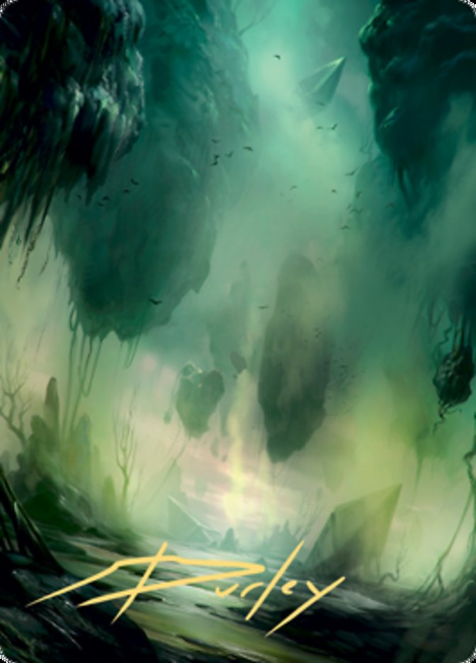 Swamp 1 Art Card (Gold-Stamped Signature) [Zendikar Rising Art Series] | Gaming Infinity