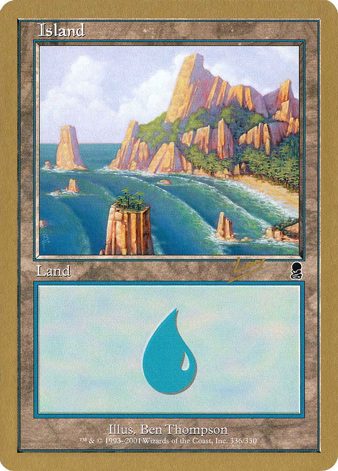 Island (rl336a) (Raphael Levy) [World Championship Decks 2002] | Gaming Infinity