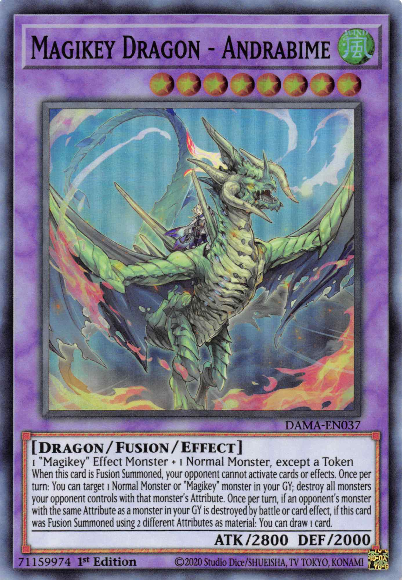 Magikey Dragon - Andrabime [DAMA-EN037] Super Rare | Gaming Infinity