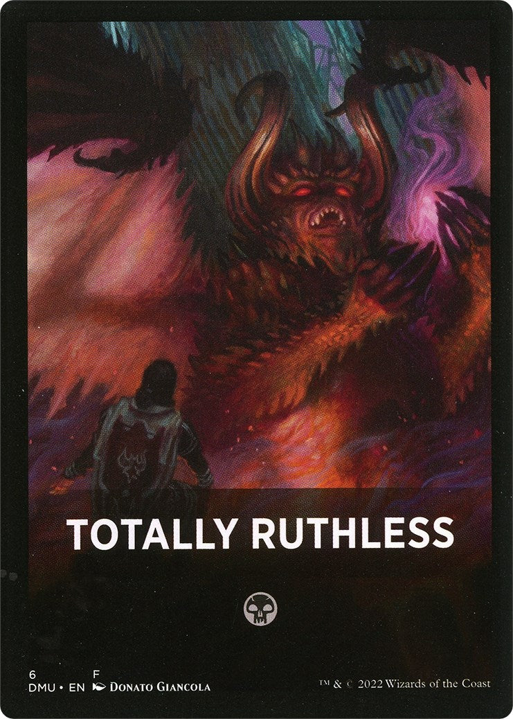 Totally Ruthless Theme Card [Dominaria United Tokens] | Gaming Infinity