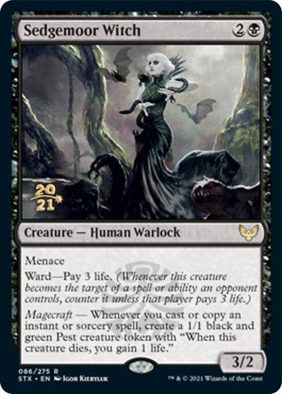 Sedgemoor Witch [Strixhaven: School of Mages Prerelease Promos] | Gaming Infinity