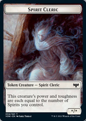 Human (001) // Spirit Cleric Double-sided Token [Innistrad: Crimson Vow Tokens] | Gaming Infinity