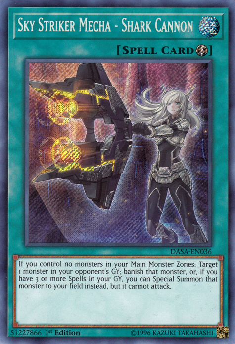 Sky Striker Mecha - Shark Cannon [DASA-EN036] Secret Rare | Gaming Infinity