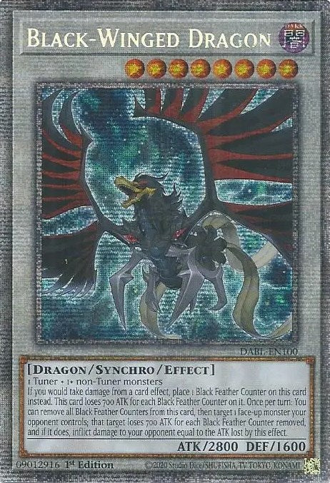 Black-Winged Dragon [DABL-EN100] Starlight Rare | Gaming Infinity