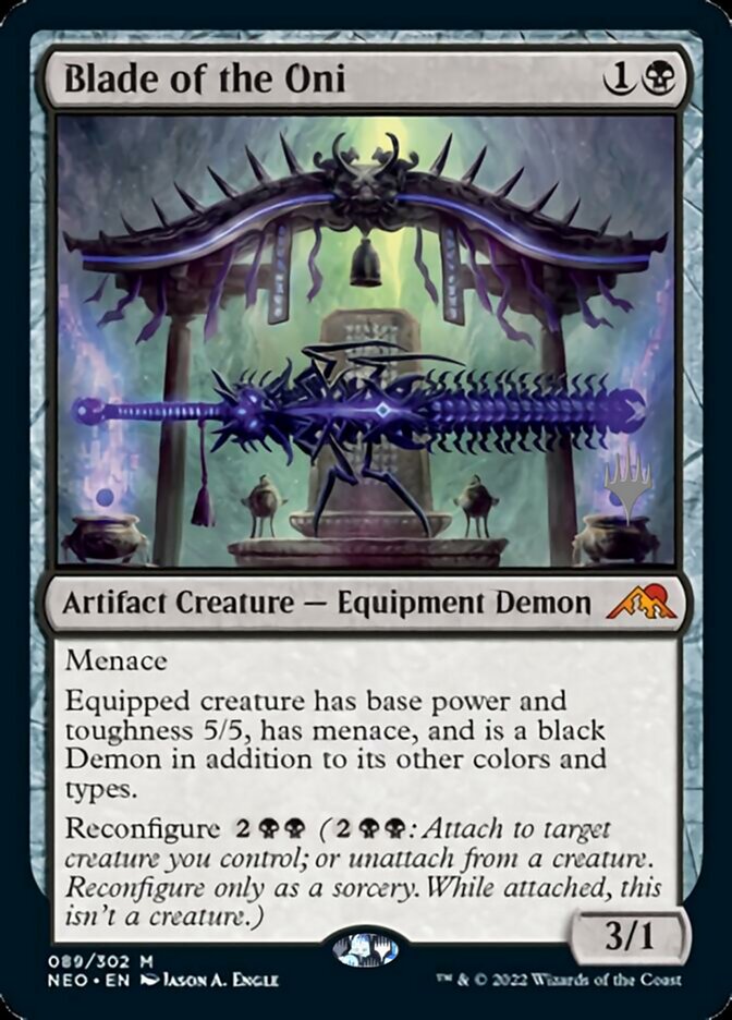 Blade of the Oni (Promo Pack) [Kamigawa: Neon Dynasty Promos] | Gaming Infinity