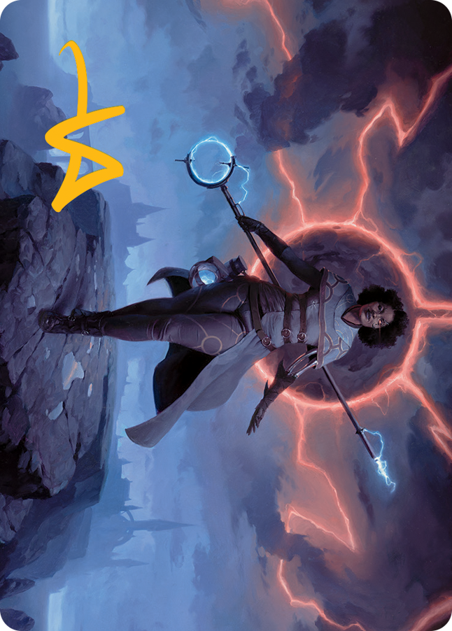 Rona, Herald of Invasion Art Card (Gold-Stamped Signature) [March of the Machine Art Series] | Gaming Infinity