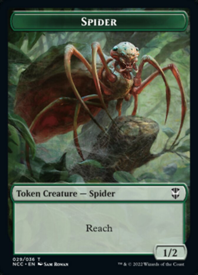 Treefolk // Spider Double-sided Token [Streets of New Capenna Commander Tokens] | Gaming Infinity