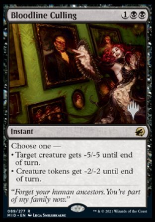 Bloodline Culling (Promo Pack) [Innistrad: Midnight Hunt Promos] | Gaming Infinity
