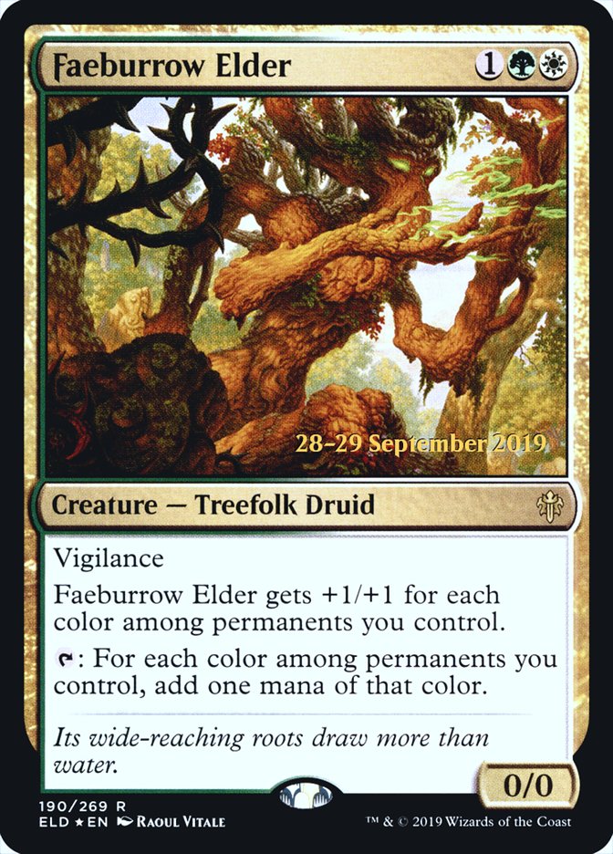 Faeburrow Elder  [Throne of Eldraine Prerelease Promos] | Gaming Infinity