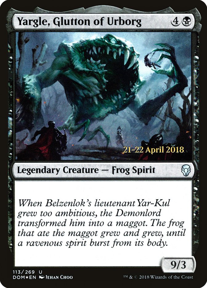 Yargle, Glutton of Urborg  [Dominaria Prerelease Promos] | Gaming Infinity