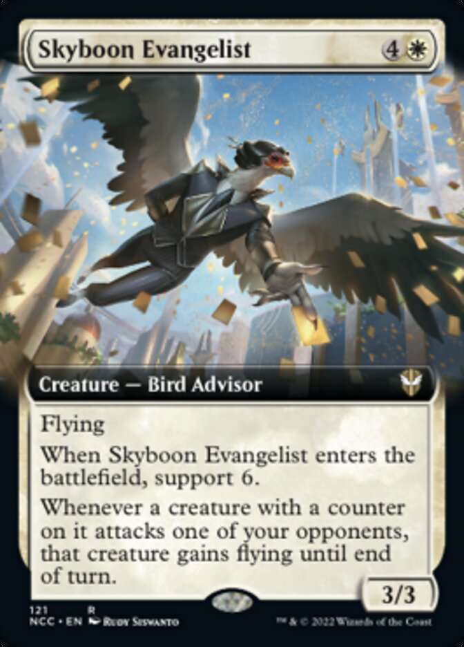 Skyboon Evangelist (Extended Art) [Streets of New Capenna Commander] | Gaming Infinity