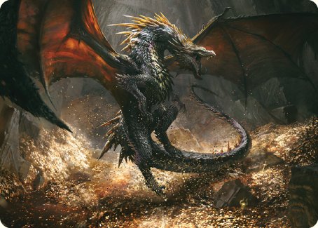 Cavern-Hoard Dragon Art Card [The Lord of the Rings: Tales of Middle-earth Art Series] | Gaming Infinity