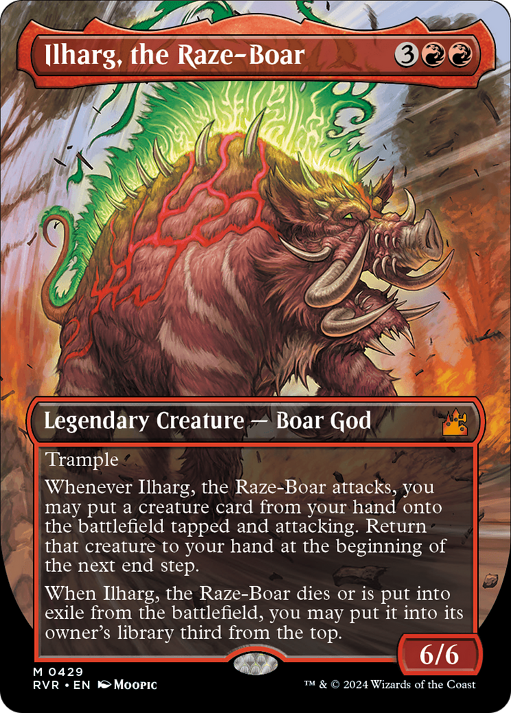 Ilharg, the Raze-Boar (Anime Borderless) [Ravnica Remastered] | Gaming Infinity