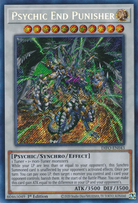 Psychic End Punisher [DIFO-EN043] Secret Rare | Gaming Infinity