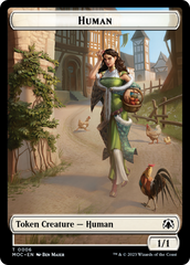 Zombie Knight // Human (6) Double-Sided Token [March of the Machine Commander Tokens] | Gaming Infinity