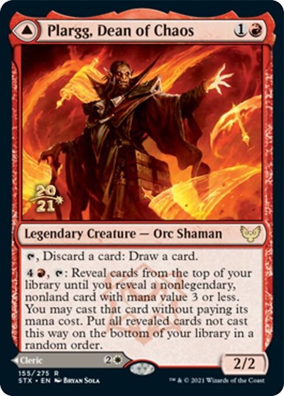 Plargg, Dean of Chaos // Augusta, Dean of Order [Strixhaven: School of Mages Prerelease Promos] | Gaming Infinity