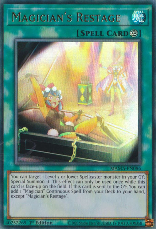 Magician's Restage [MAMA-EN086] Ultra Rare | Gaming Infinity