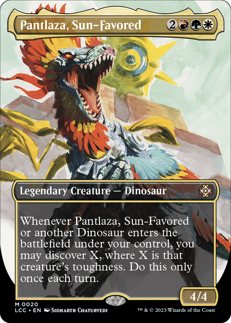 Pantlaza, Sun-Favored (Borderless) [The Lost Caverns of Ixalan Commander] | Gaming Infinity