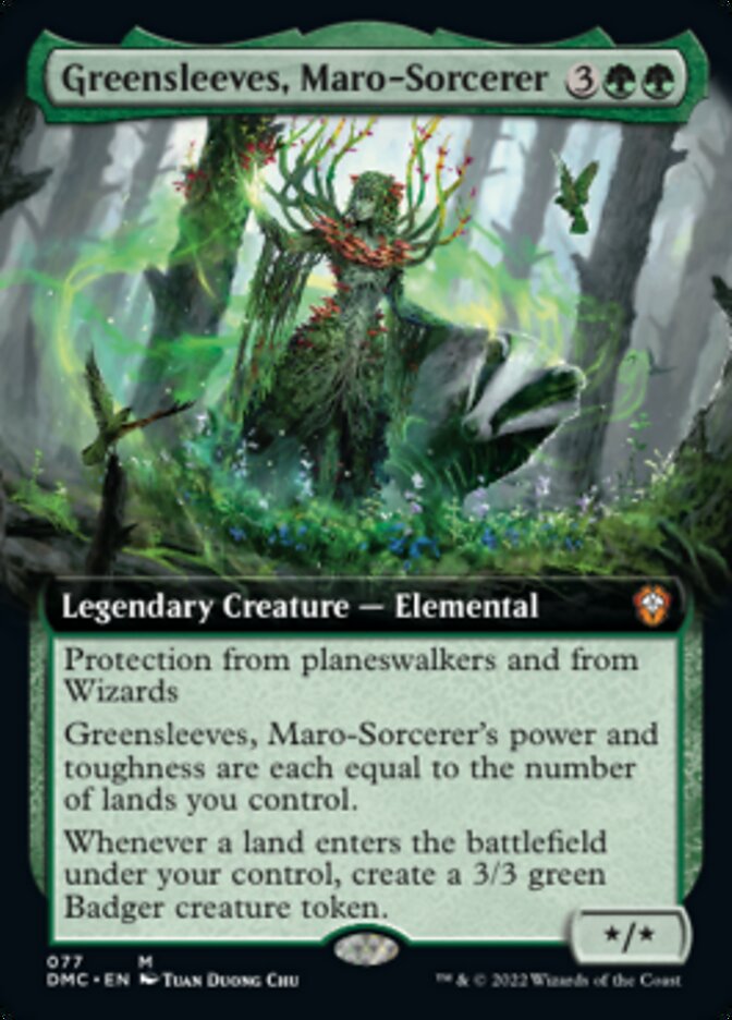 Greensleeves, Maro-Sorcerer (Extended Art) [Dominaria United Commander] | Gaming Infinity