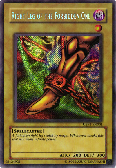 Right Leg of the Forbidden One [UBP1-EN001] Secret Rare | Gaming Infinity